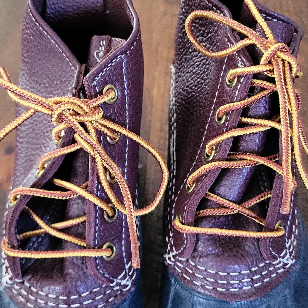 L.L. Bean 6" Bean Boots - Brown / Navy - 8M - Picture 8 of 8